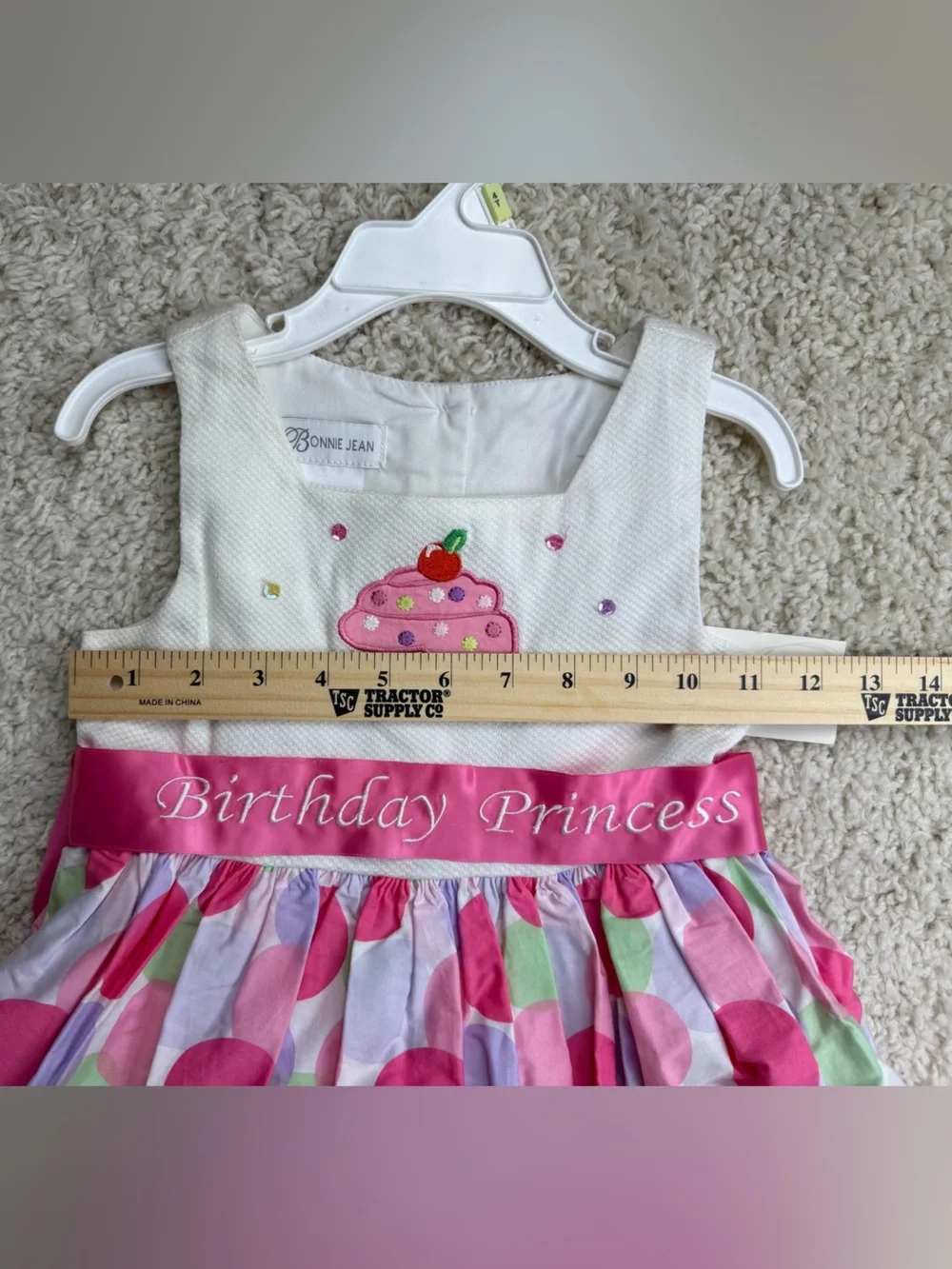 4T Birthday Princess Polka Dot Cupcake Dress NWT